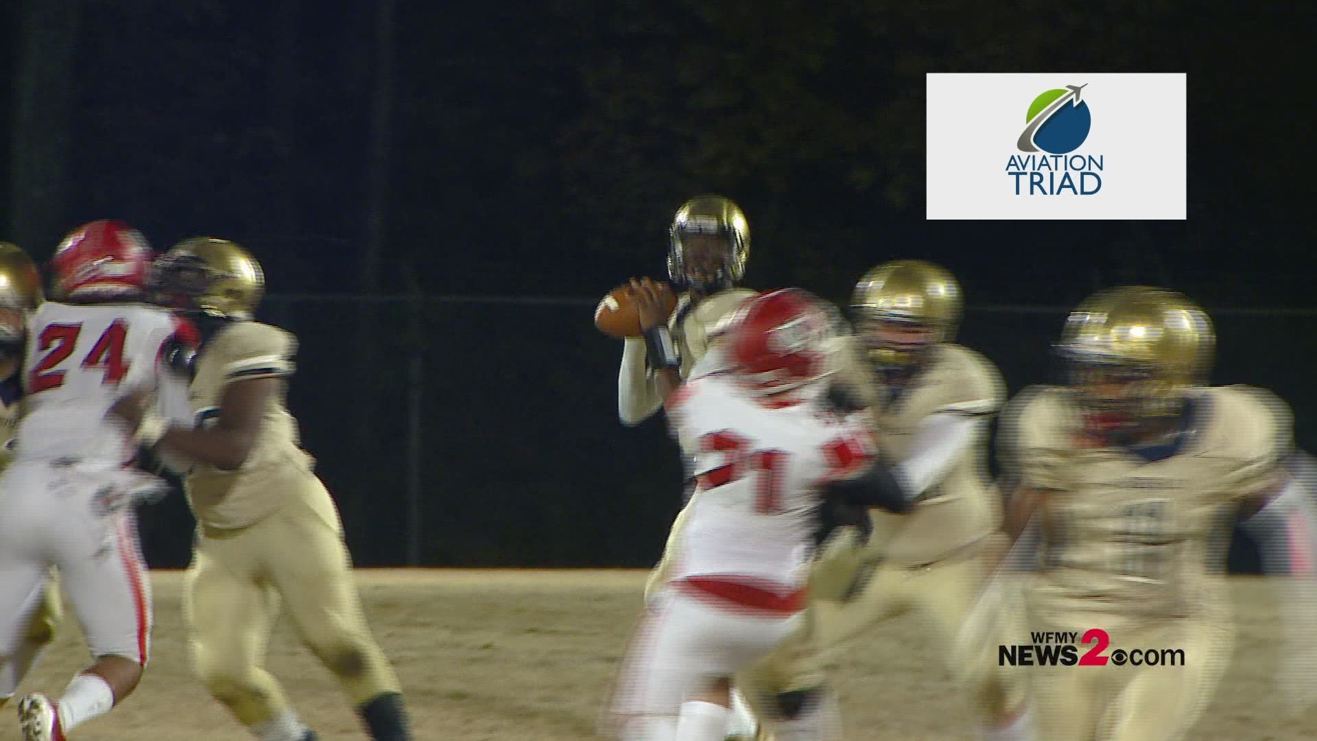 Reidsville QB Kyle Pinnix And WR Breon Pass Connect For Our Aviation Triad Flight Of The Night