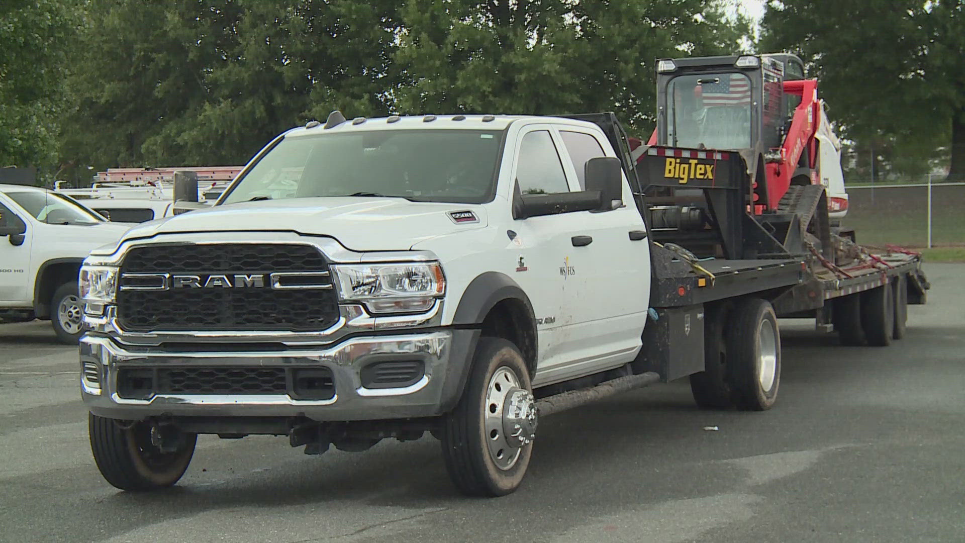 The district’s heavy machinery will help clear access to schools.