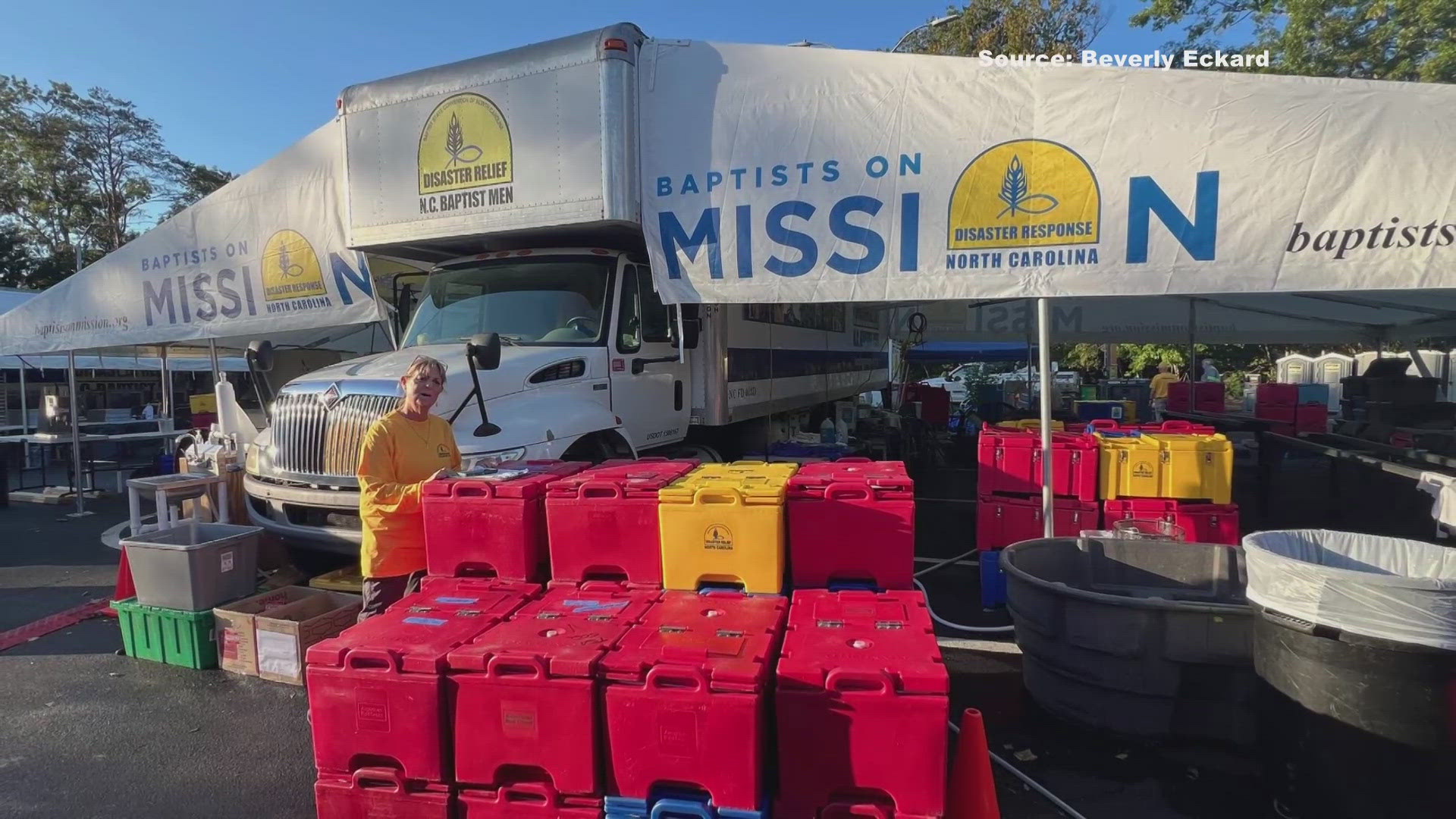 Baptists on Mission’s Greensboro warehouse is nearly empty after sending 30 trailers of supplies to western NC.