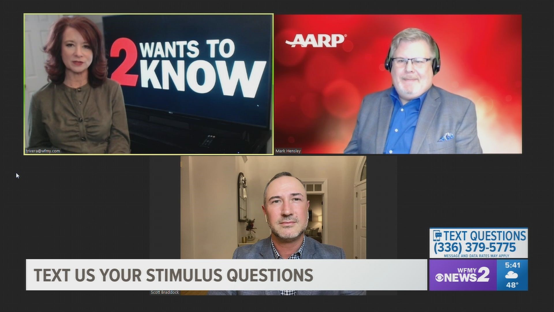 Scott Braddock from Scott Braddock Financial and Mark Hensley from AARP NC Triad Region answer your stimulus questions.