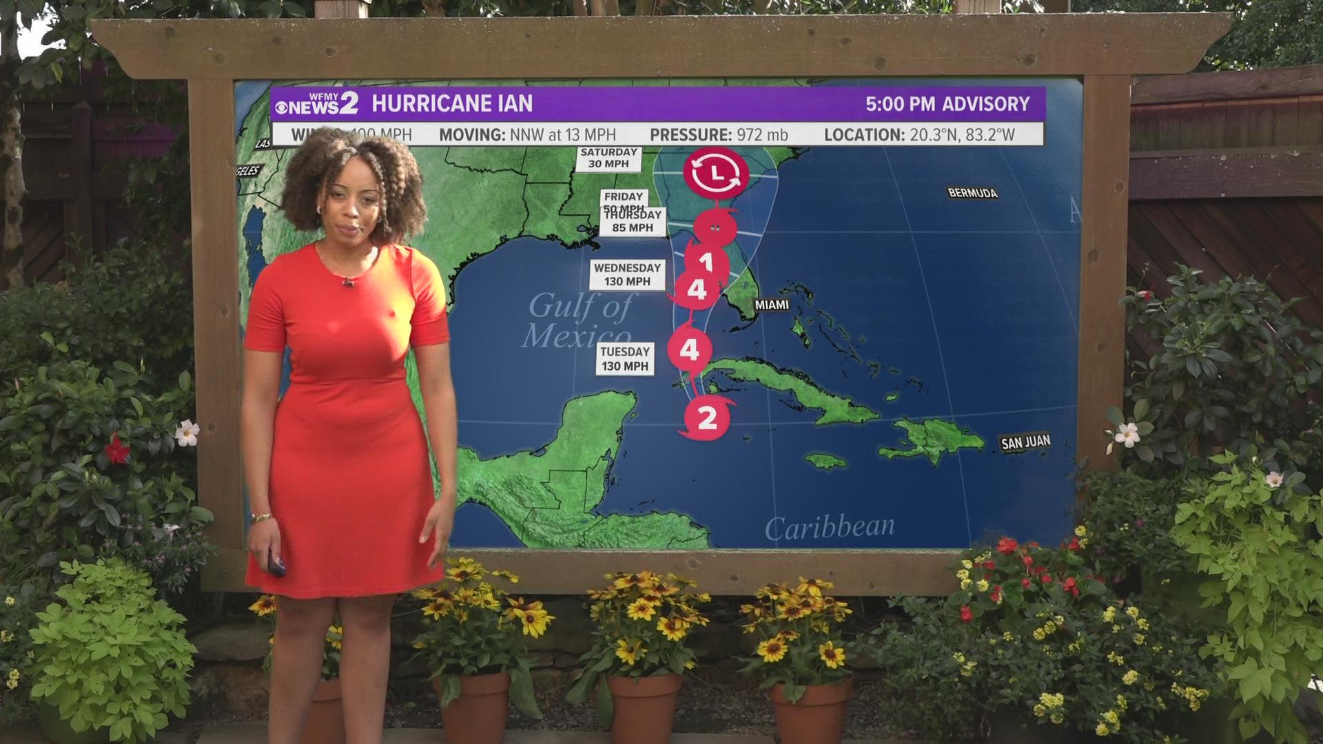 WFMY News 2’s Monique Robinson shares the latest track for Hurricane Ian and assesses the possible risks to the Triad.