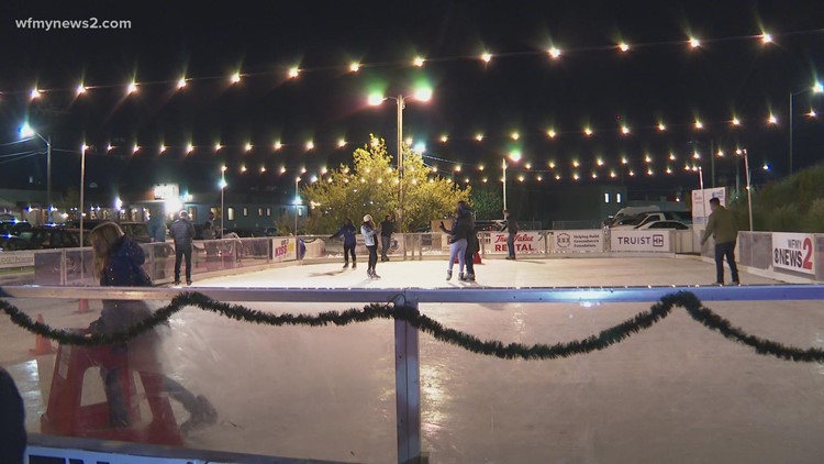 WFMY News 2 Piedmont Winterfest returns to downtown Greensboro for ice skating fun!