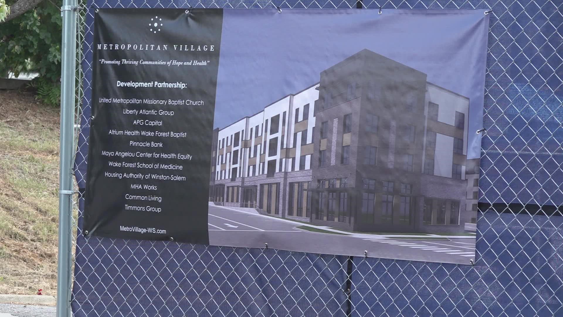 New affordable apartments and wellness space will replace the Garden Court Apartments in Winston-Salem.