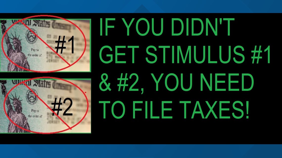 You didn't get your stimulus checks? File taxes and get the money