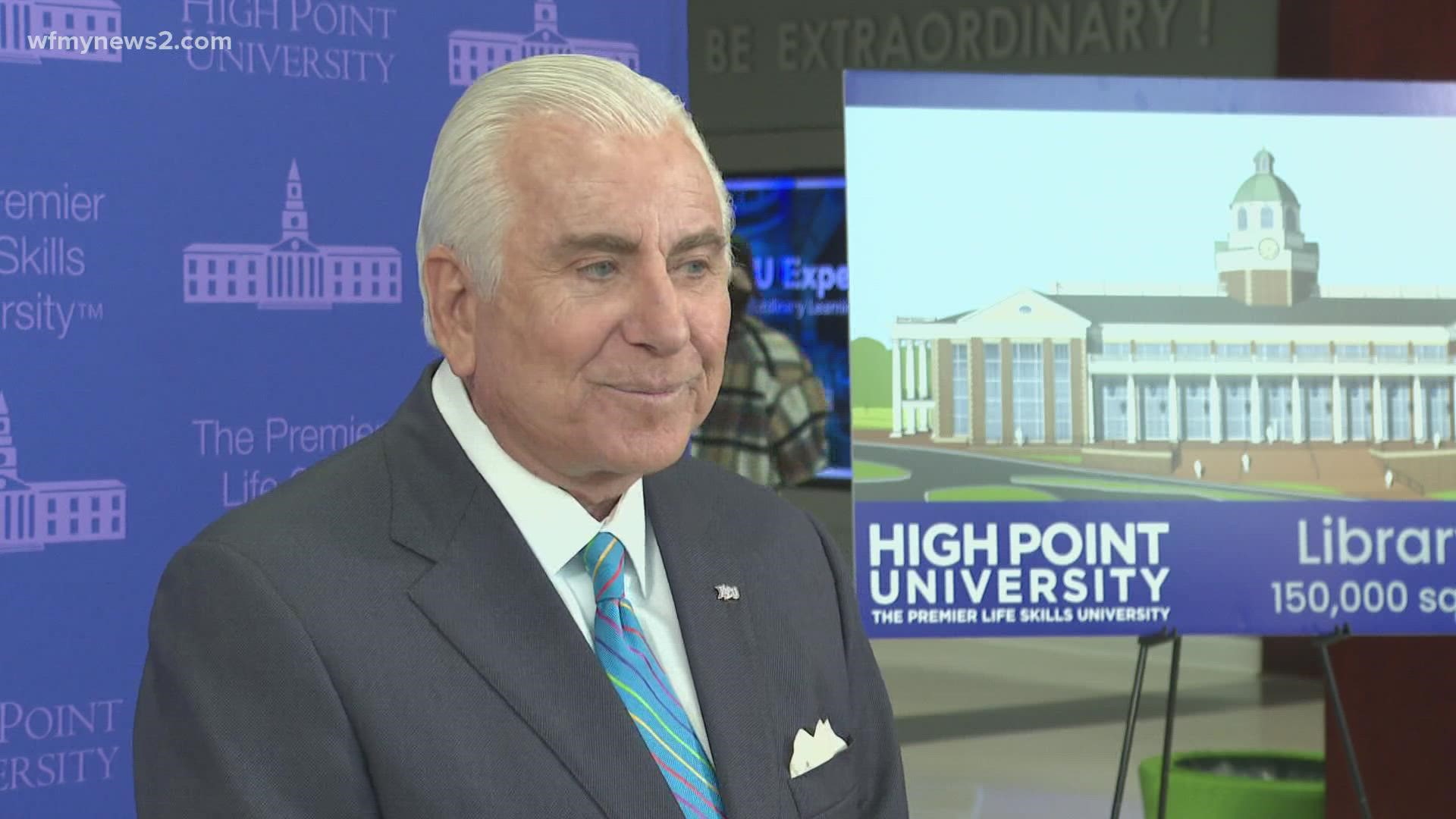 High Point University is expanding thanks to three historic gifts totaling $100 million from three families.