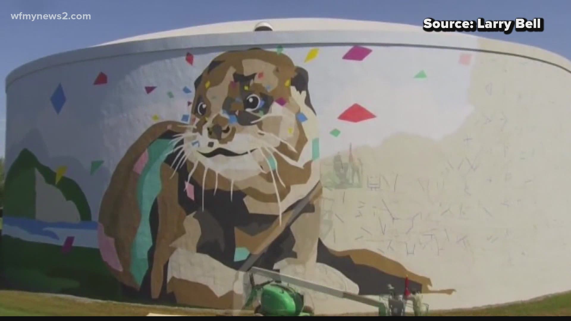 This work of art has landed in the final four for water tower art.