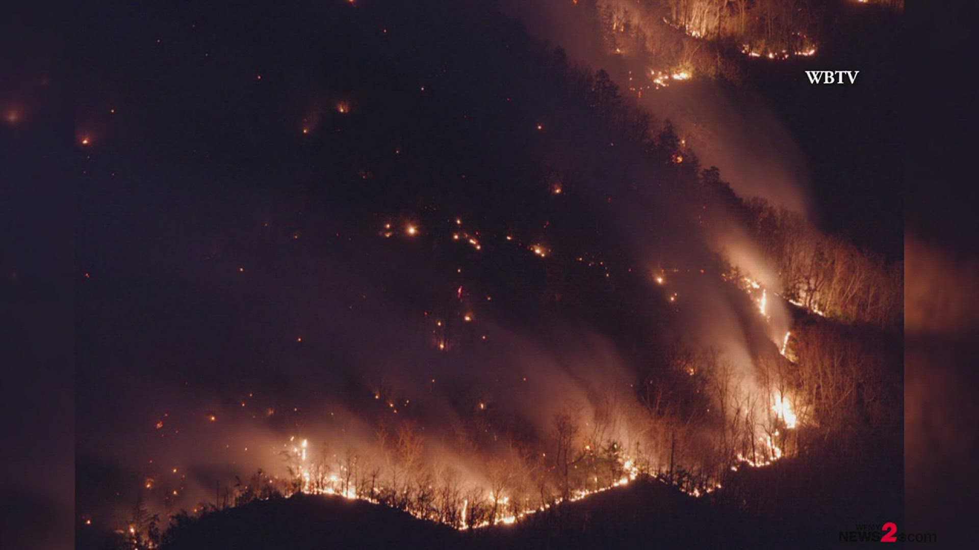 Western NC Wildfire Grows To Nearly 1,405 Acres