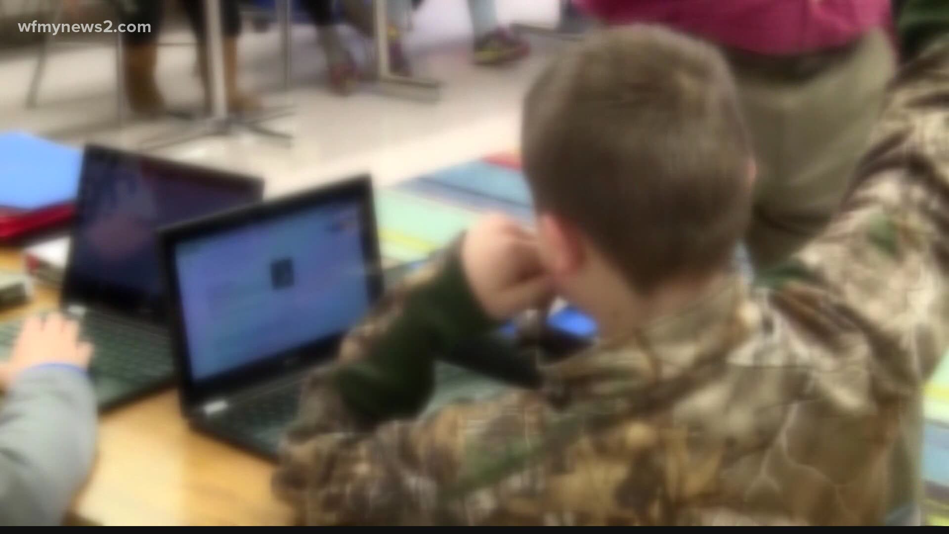 The Governor made the announcement as thousands of Triad families continue to deal with remote learning.
