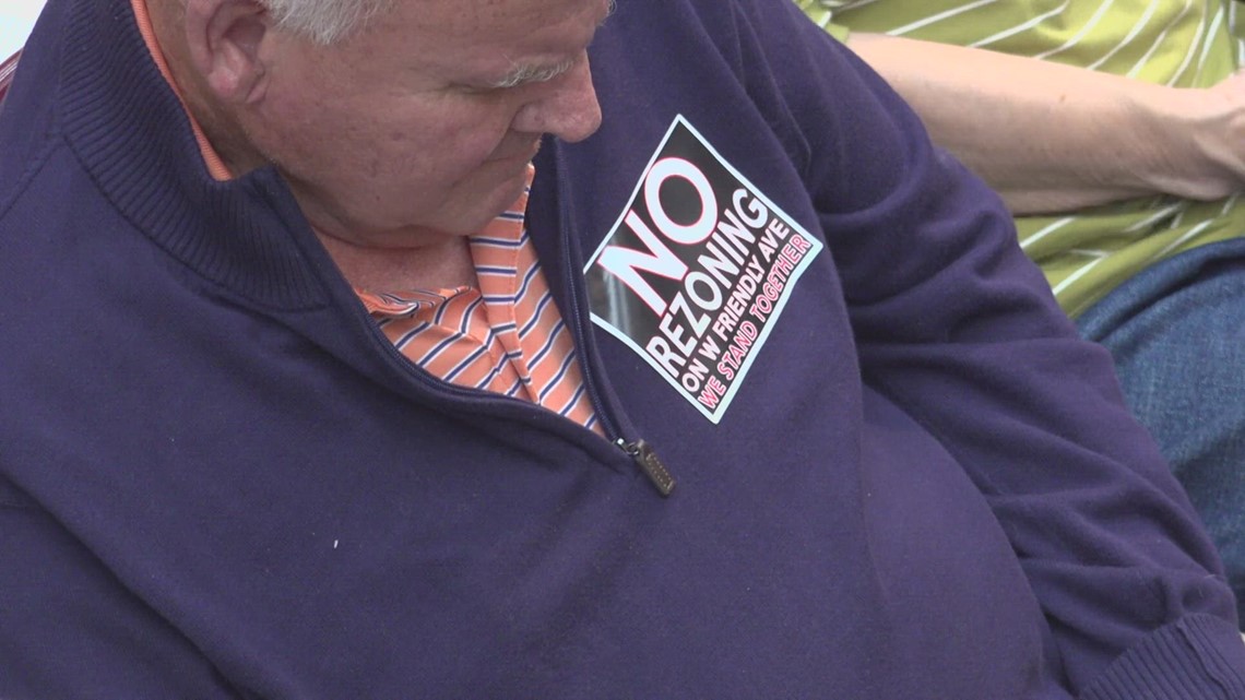 Greensboro Zoning and Planning Commission votes down W. Friendly Ave. rezoning proposal