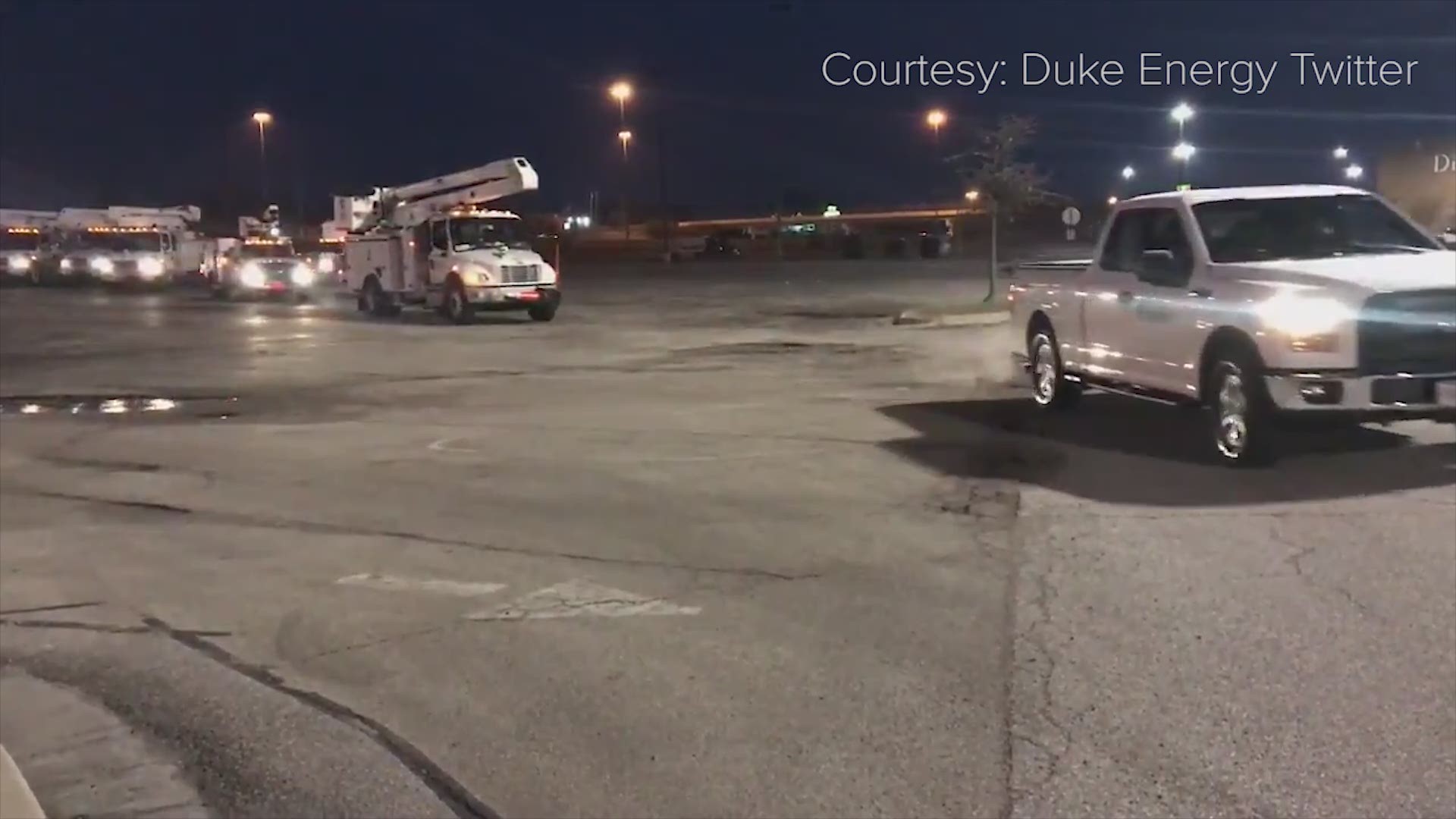 Duke Energy Midwest crews leaving early Saturday morning headed to Greensboro, NC to support winter storm efforts.