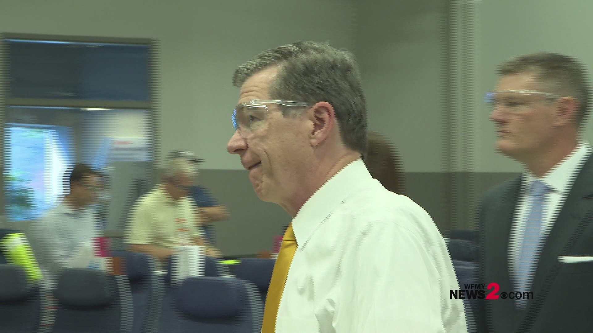 NC Governor Roy Cooper tours Collins Aerospace as part of his Manufacturing Month in NC. The company is located in Winston-Salem.