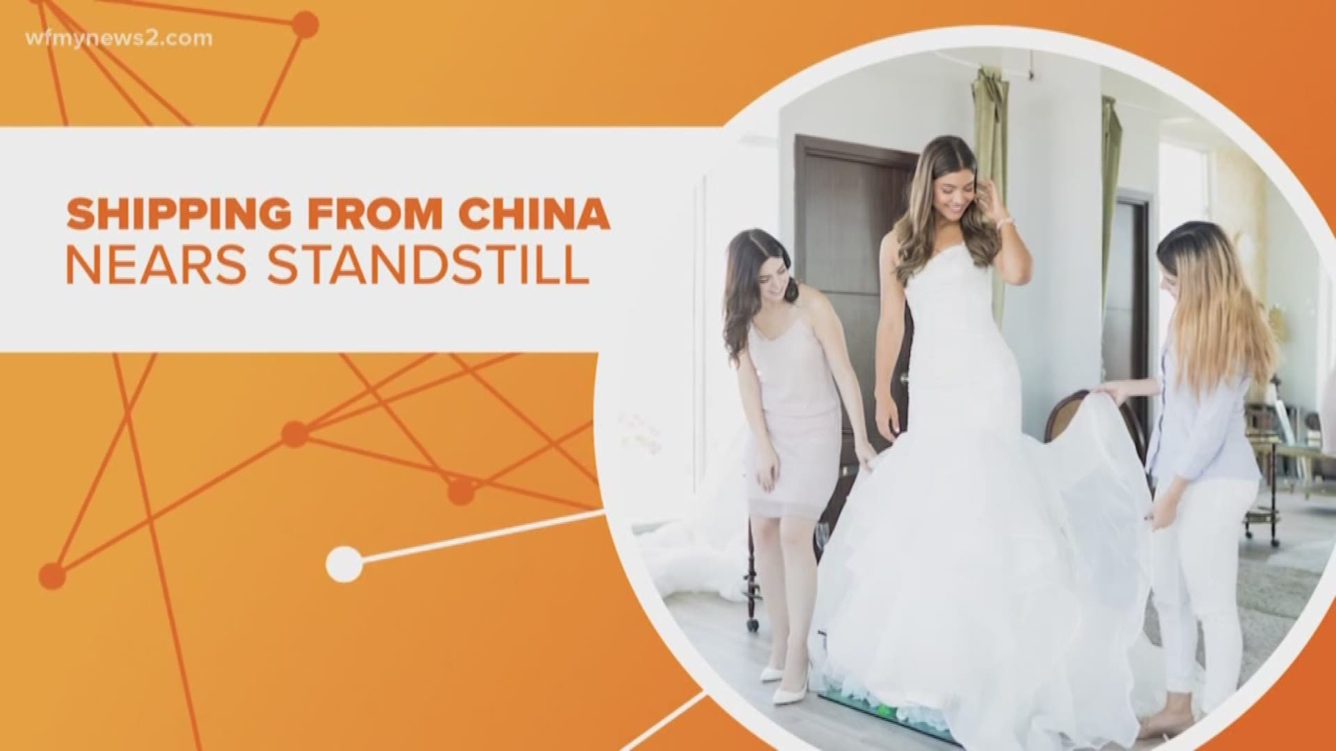 Nearly 80% of dresses are shipped to the U.S. from China.