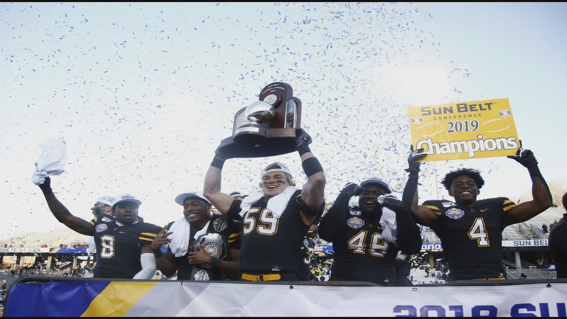 App State wins Sun Belt Championship with win over Louisiana