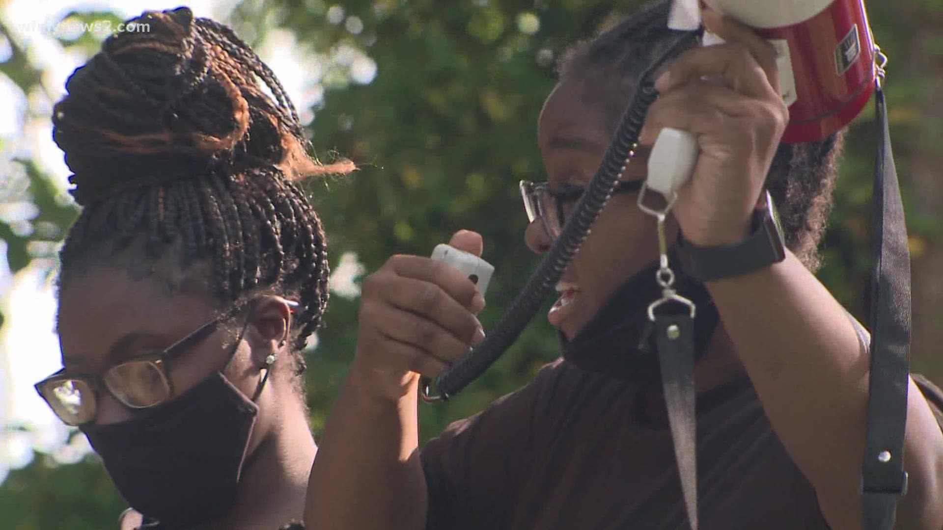 Another peaceful day of protests in Winston-Salem, as people continue to remember the life of George Floyd.