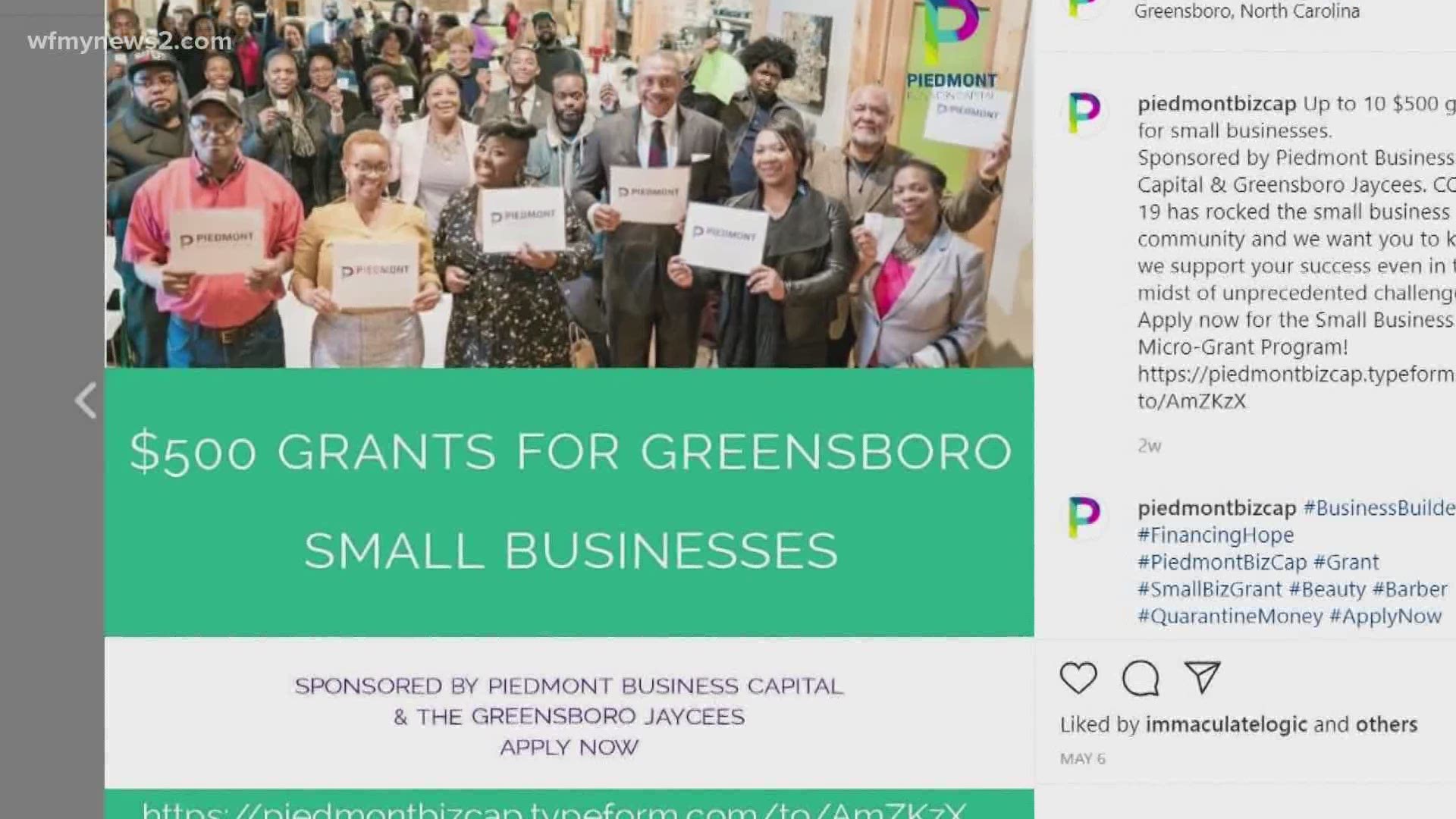 Small businesses in the Triad are doing what they can to stay afloat during the pandemic. To help those businesses, Greensboro Jaycees put together a grant.