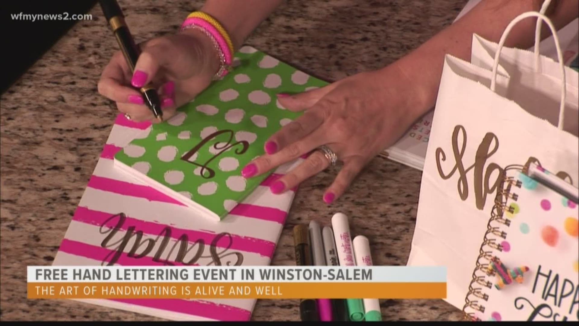 A North Carolina woman has made a booming business and even written a book as part of her mission to spread happiness through penmanship.