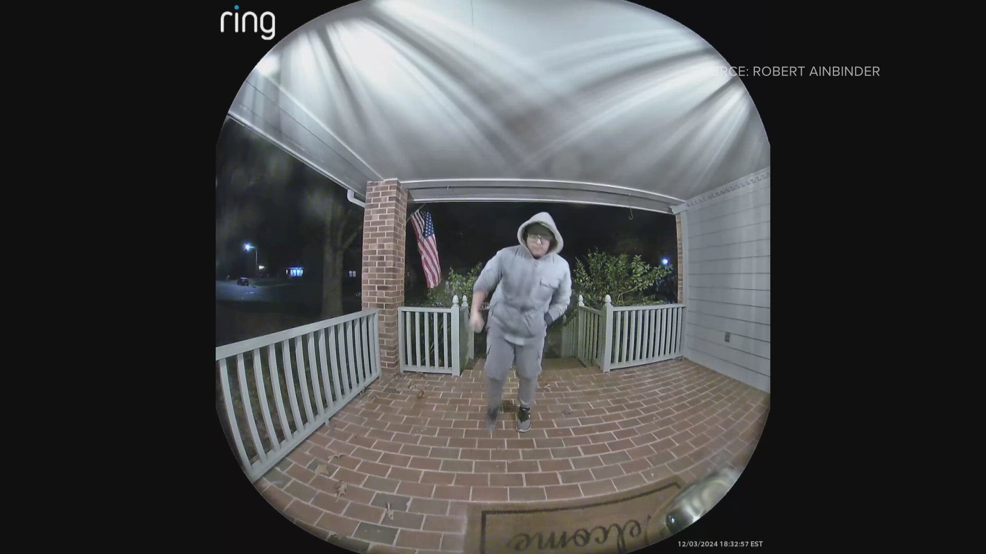 The Greensboro homeowner was shocked to see how quickly the package was stolen.