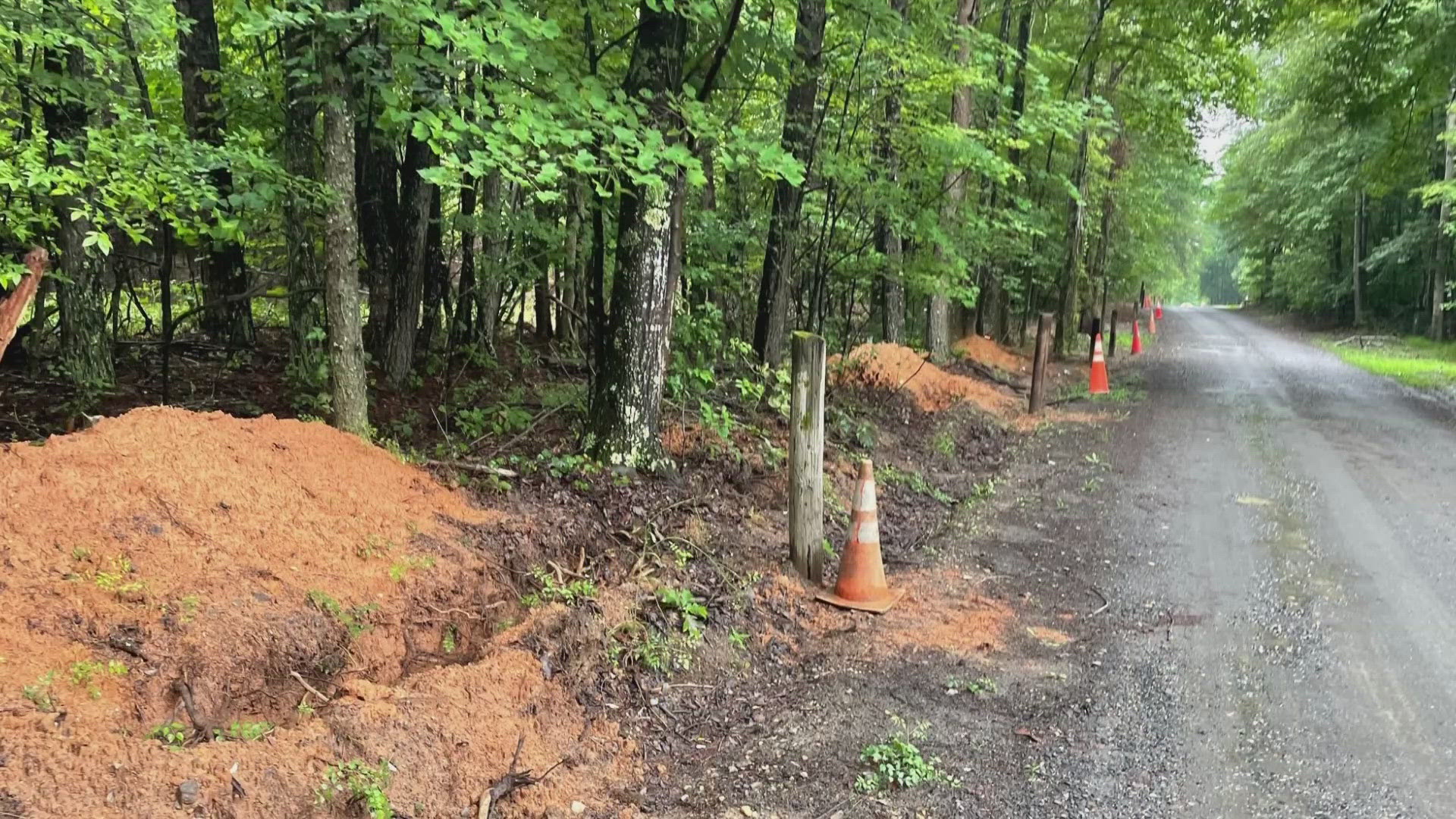 William Welch was shocked when he saw work crews digging ditches on his property. The crews were contracted by Spectrum as part of a massive project.