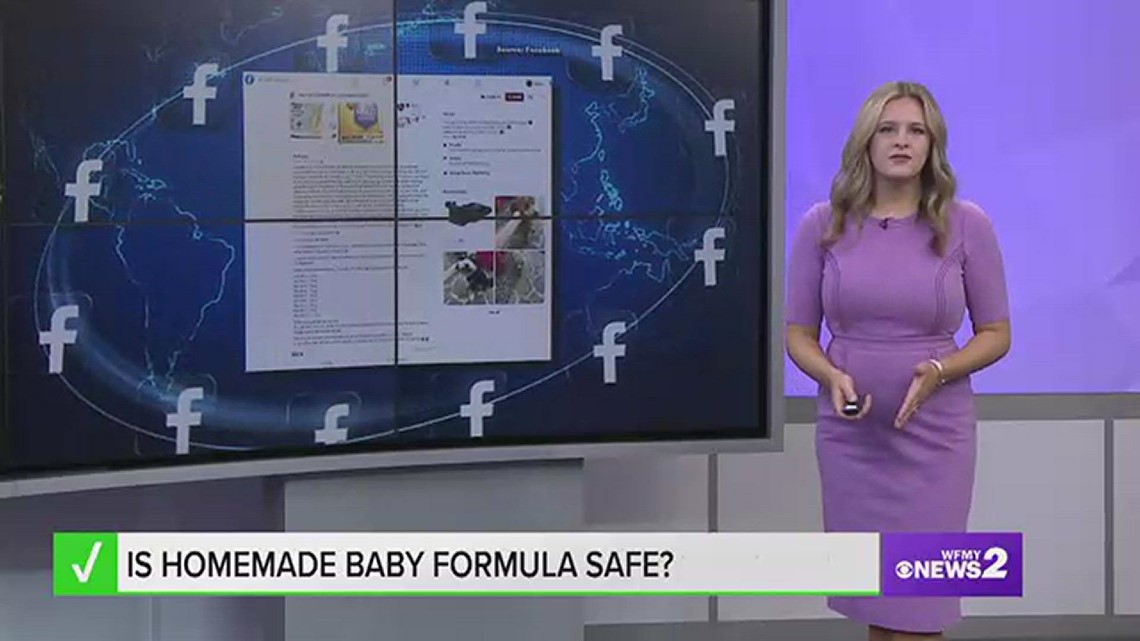 No, homemade baby formula is not safe for infants to consume