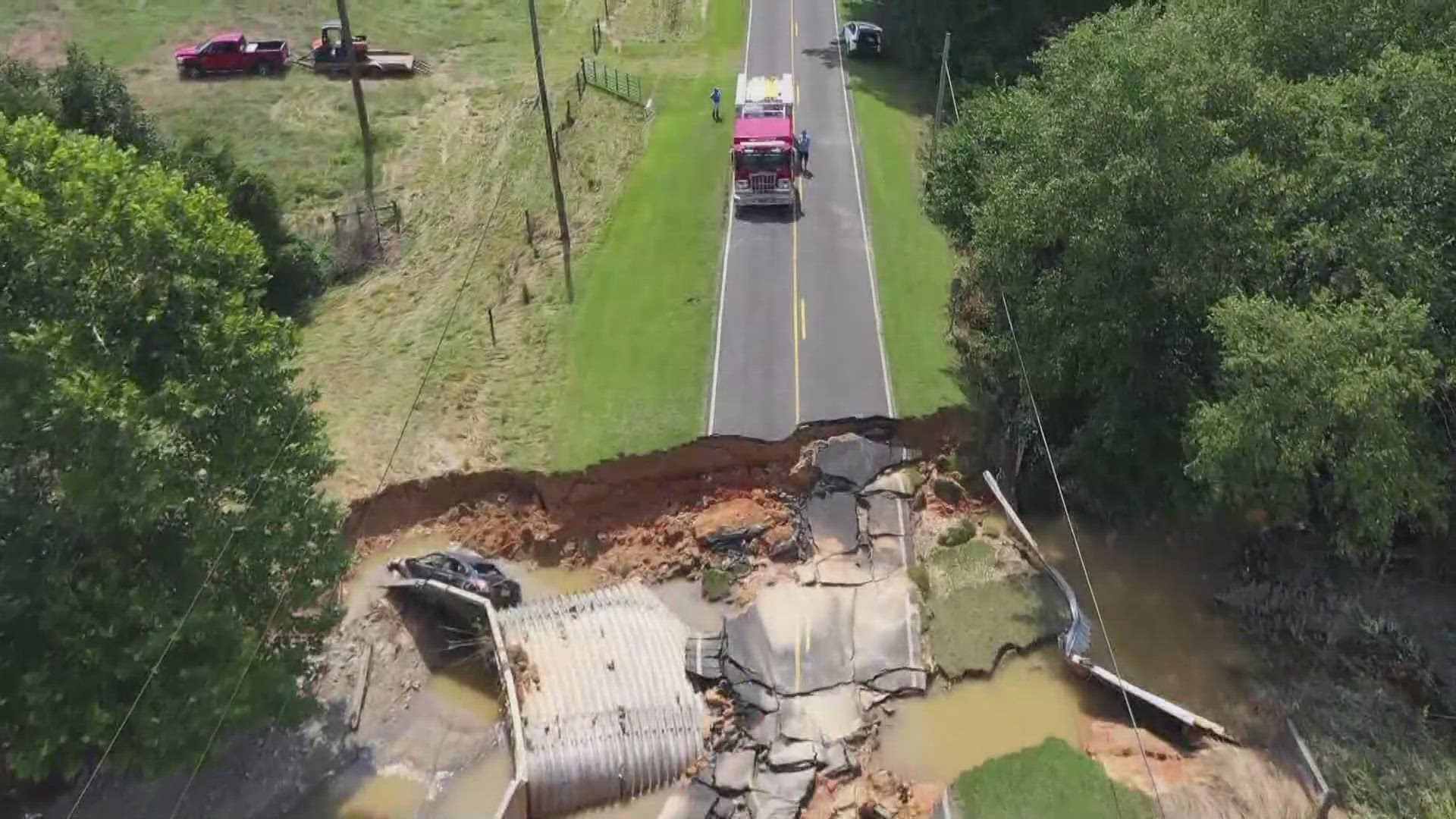 The storm caused heavy flooding in parts of Alamance County.