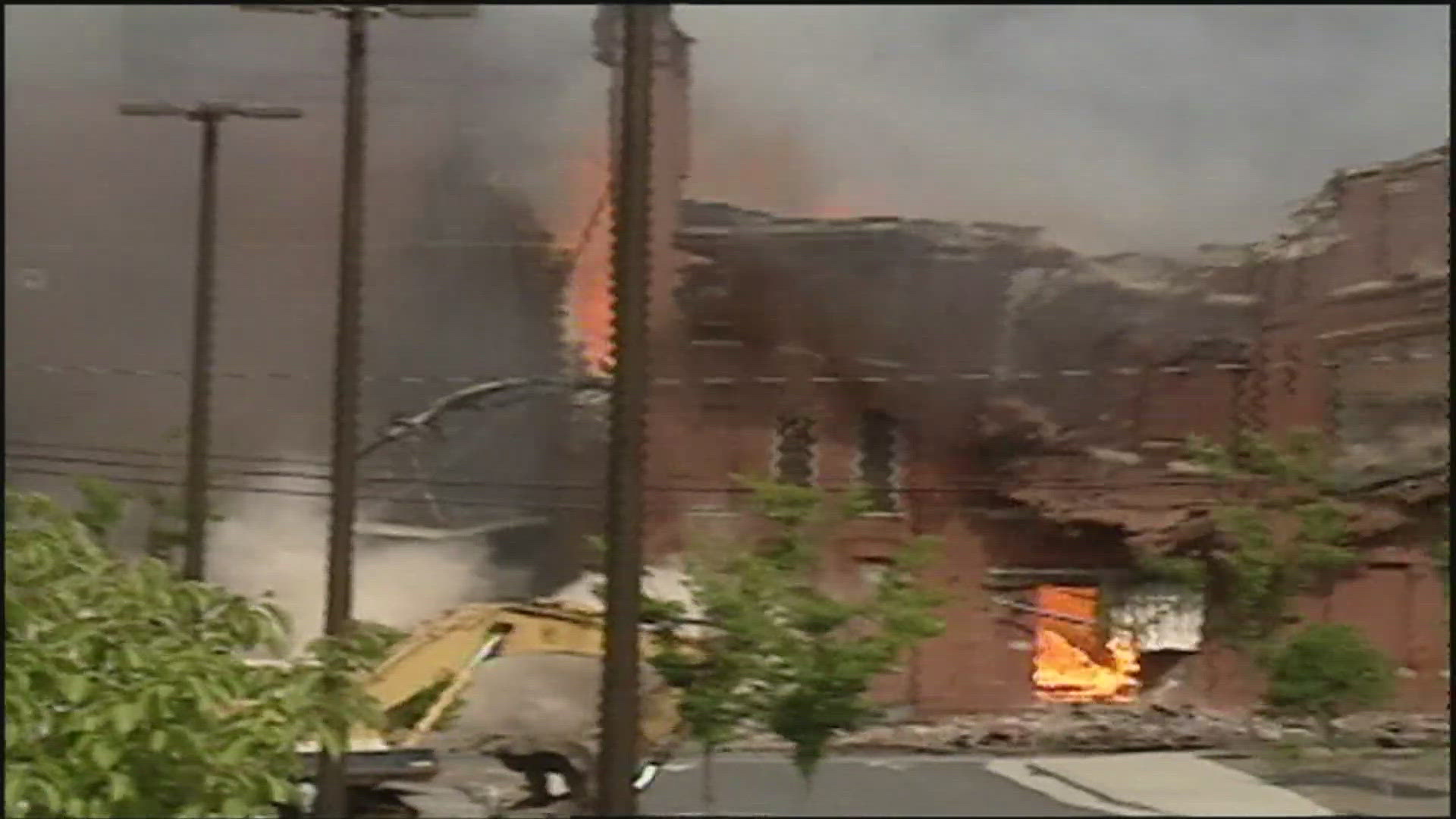 On August 27, 1998, a massive fire destroyed part of the RJR warehouse complex in downtown Winston-Salem.