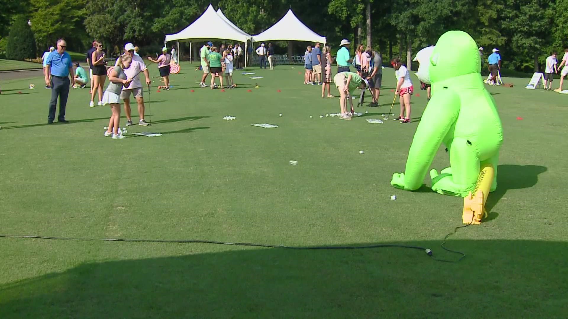 The Tesori Family Foundation clinics are held at the Grandover Resort before the tourney officially starts at the Sedgefield Country Club.