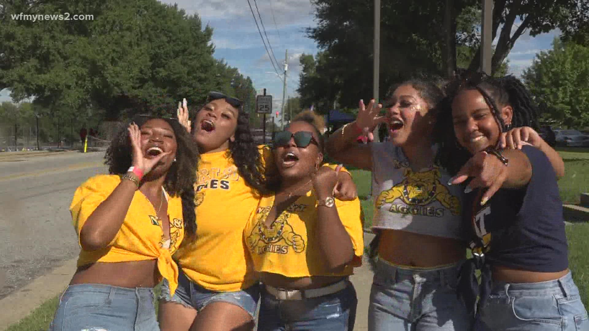 North Carolina A&T fans celebrate first home football game in almost