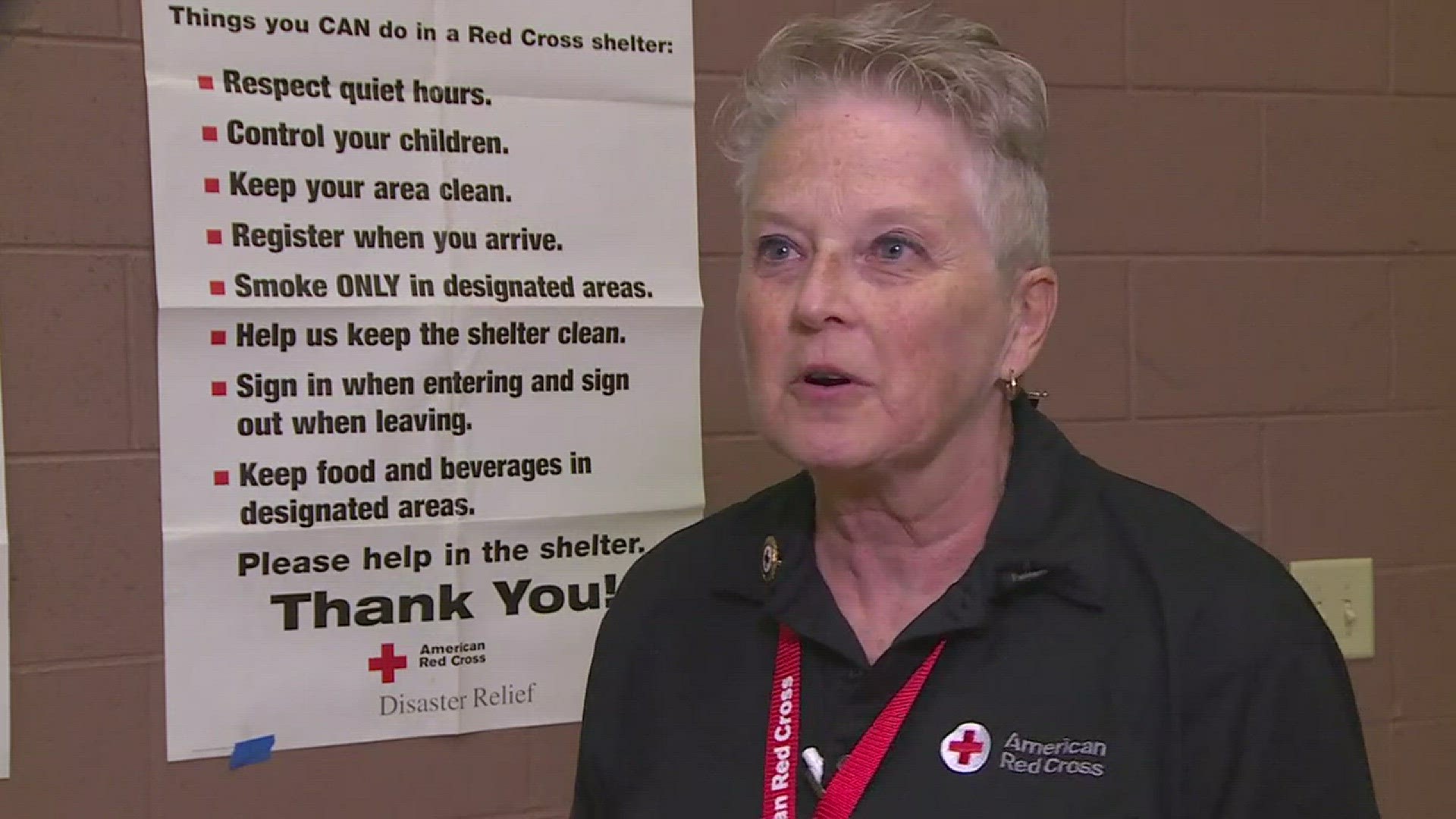 It will warm your heart! Red Cross workers came together to throw a party and cut a cake for two people celebrating birthdays at an evacuation shelter.