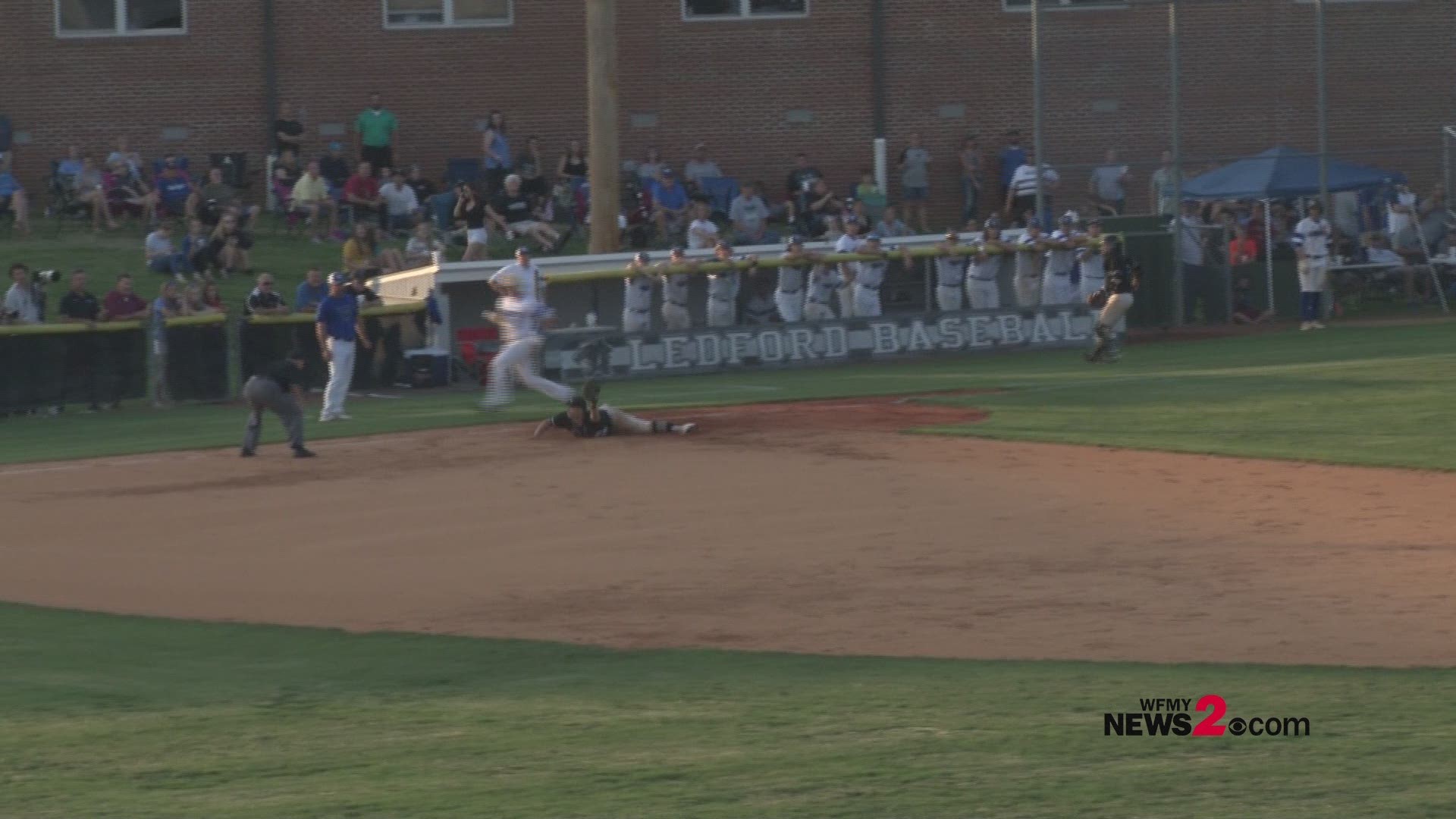 The Ledford High School baseball team defeated top-seeded North Lincoln 2-0 to advance to the 2A State Baseball Championship Series Thursday night.