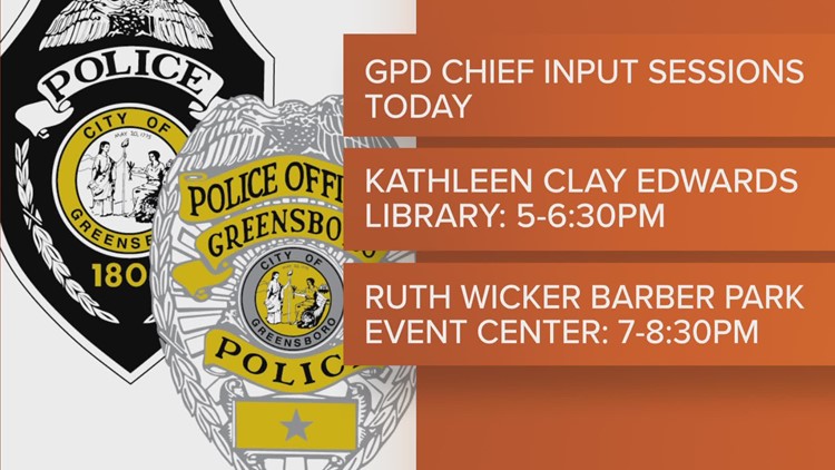 Final input sessions on the new Greensboro police chief held Wednesday