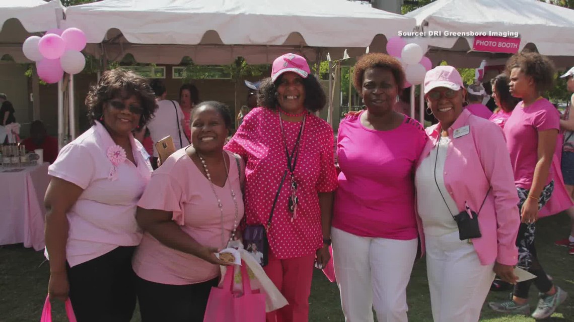 Greensboro's LeBauer Park all 'pinked' out for Breast Cancer Awareness