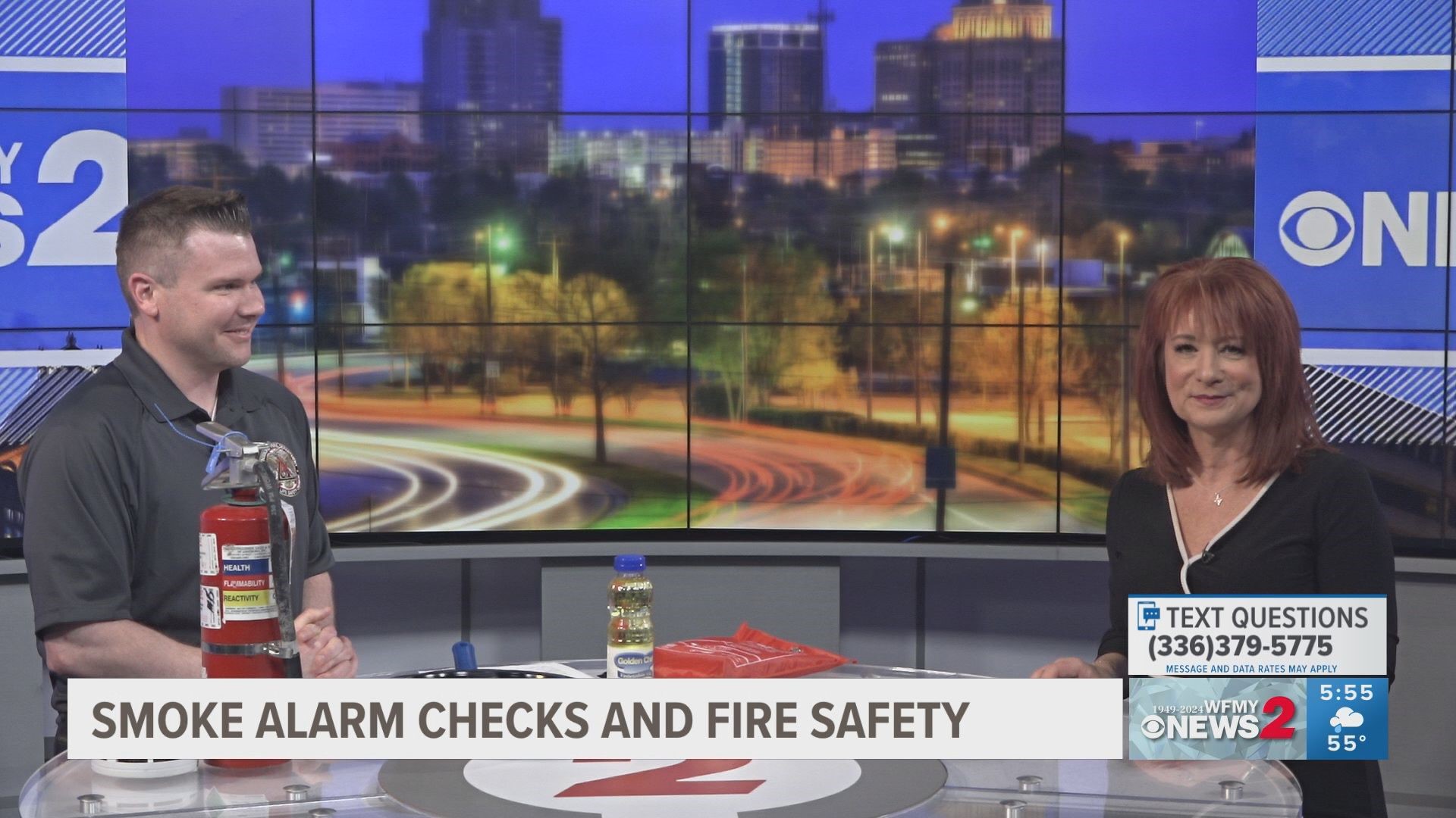 Fire and life safety educator speaks on fire safety in the home.