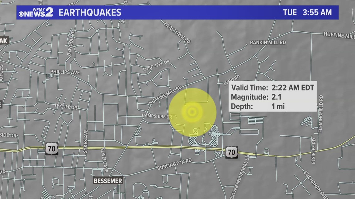 Two earthquakes rattle Guilford County - Did you feel them? | wfmynews2.com