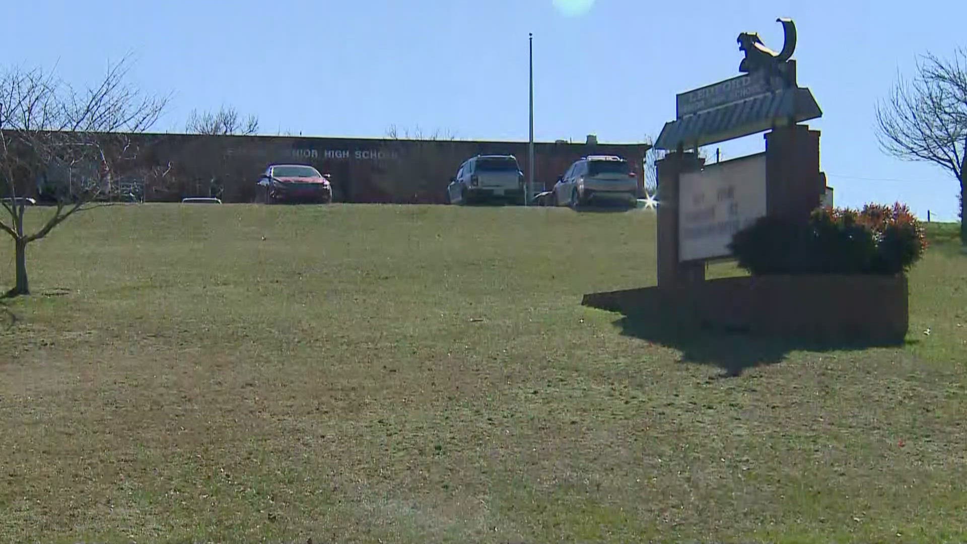 A student said a Ledford High School teacher wrote inappropriate words on a whiteboard.