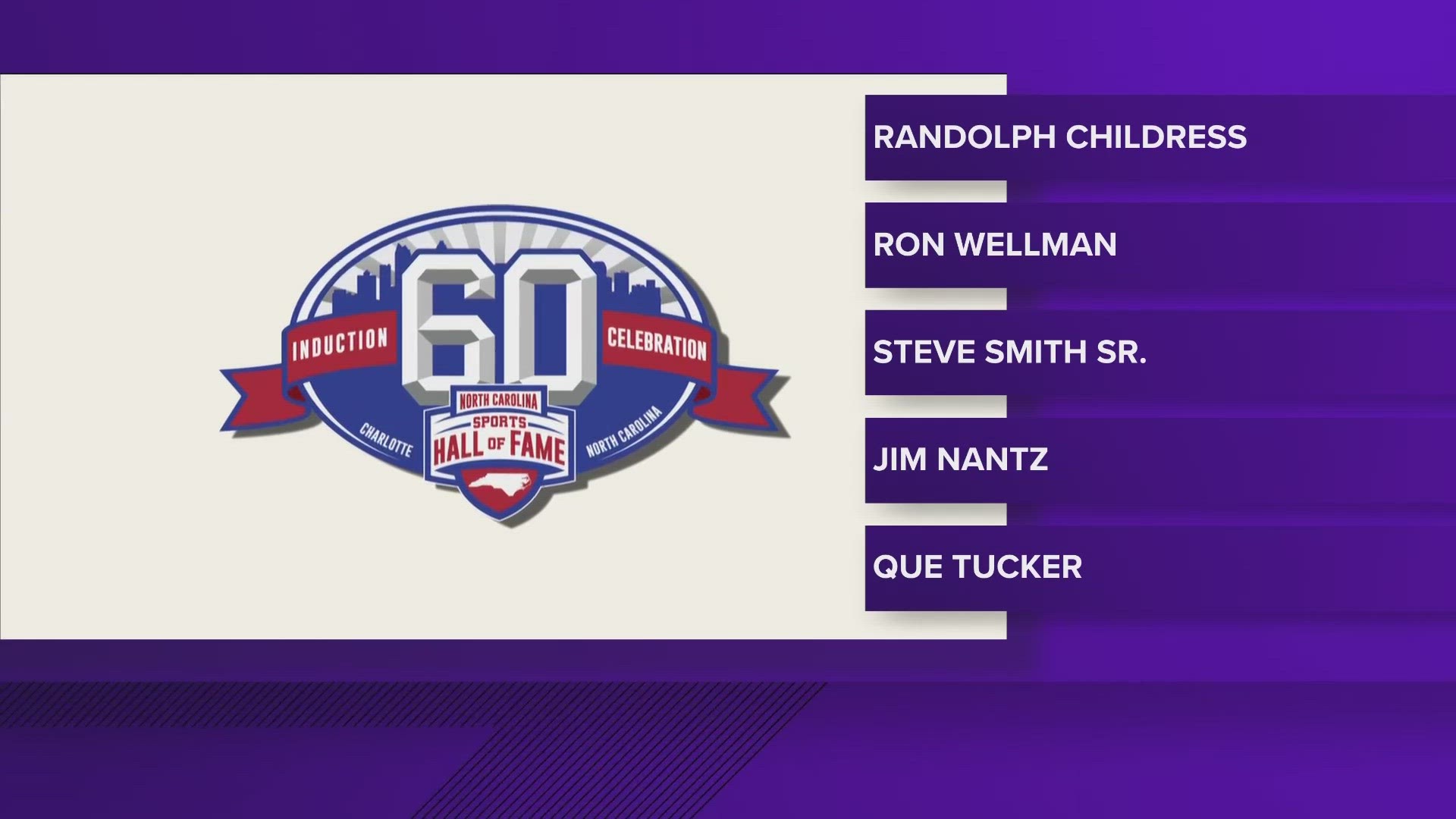 The group of 11 includes Randolph Childress, Steve Smith Sr. and Jim Nantz.