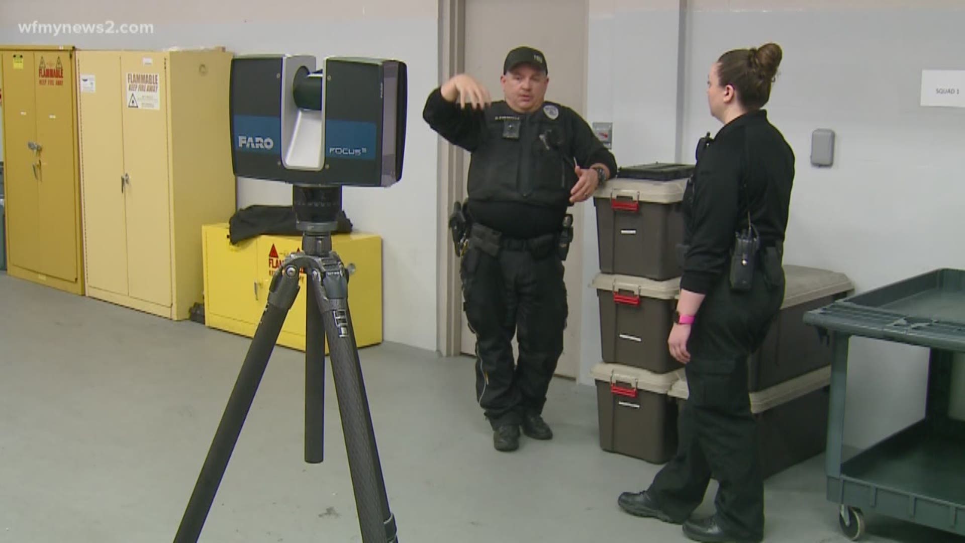 The scanners can take an entire crime scene and place it onto computers for officers to look at in real time