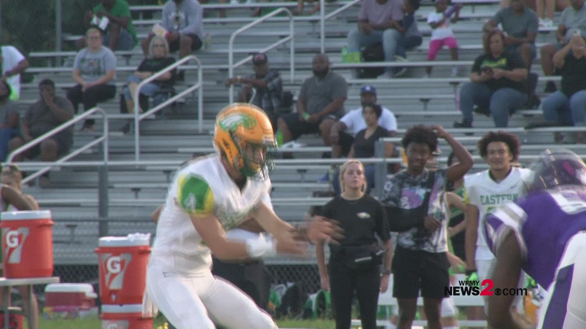 Eastern Alamance and Northern Guilford were undefeated coming into this game. Eastern Alamance wins it 41-35.