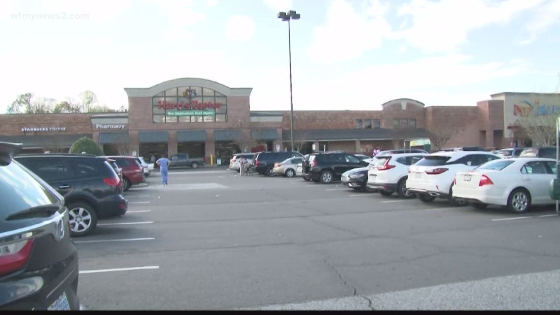 Guilford County shoppers flocked to the stores after leaders issued a stay at home order.