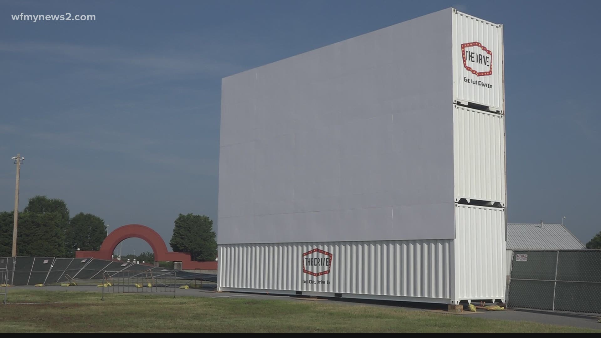 The Drive is a new pop-up drive-in movie theater at the Winston-Salem Fairgrounds.