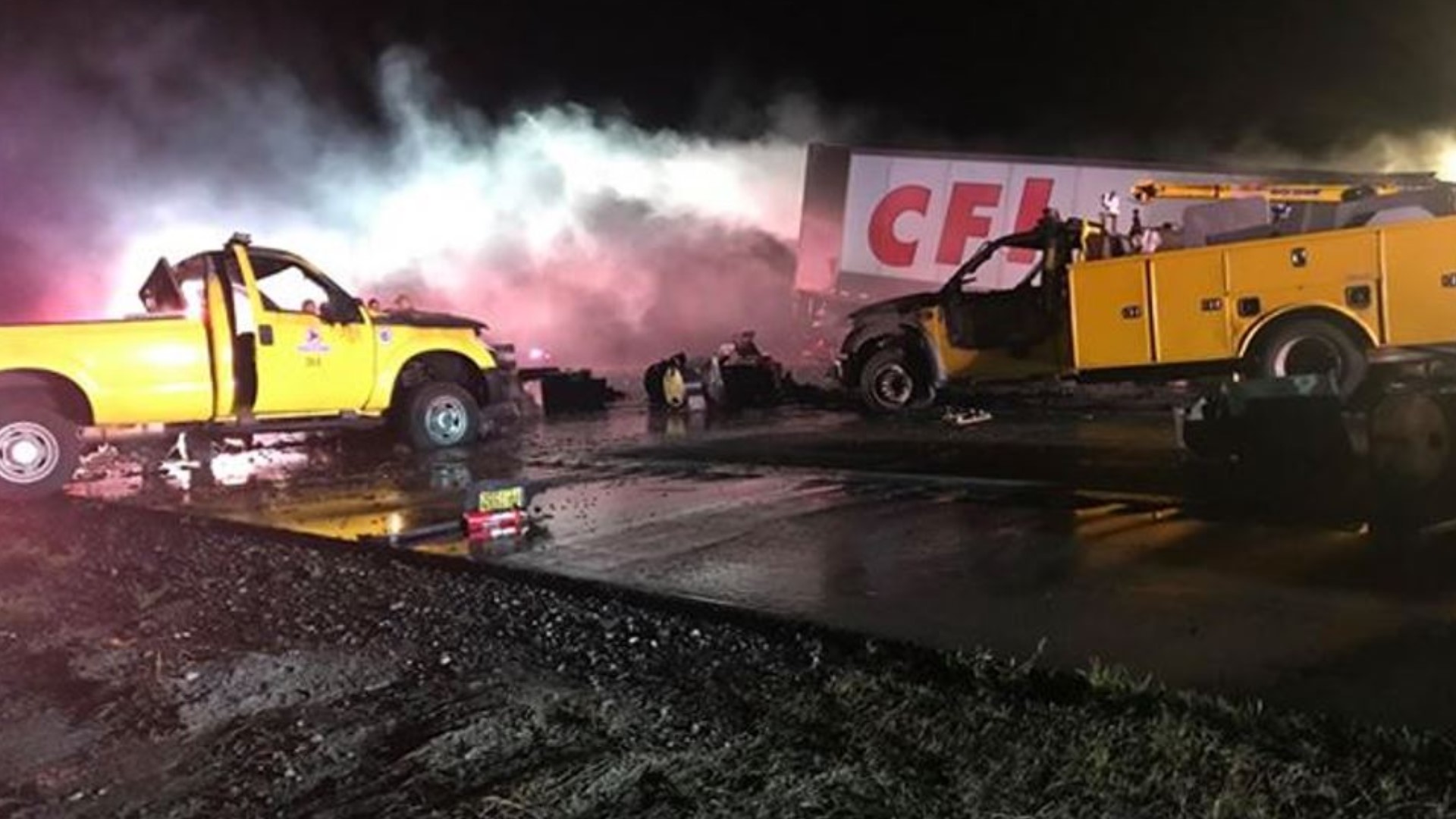 Fire after tractor-trailer crash on I-85 south in Randolph County ...