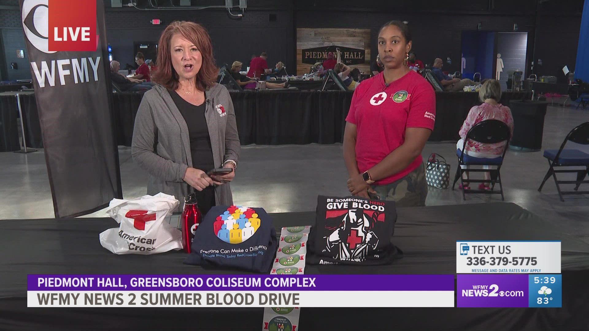 WFMY News 2 hosted ‘Camp Do Good,’ a blood drive for the Red Cross on Thursday.