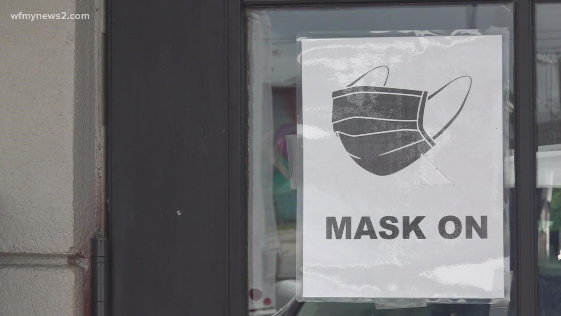 The county's mask mandate took effect Friday. Businesses had the weekend to start adjusting to the new rule.