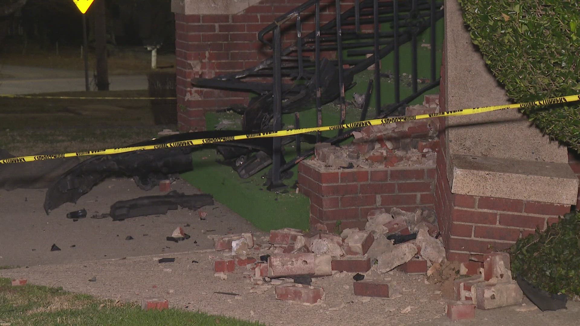 Police arrest Luis Coronel after a car crashes into the Church of God and Prophecy, leaving $10K in damage.