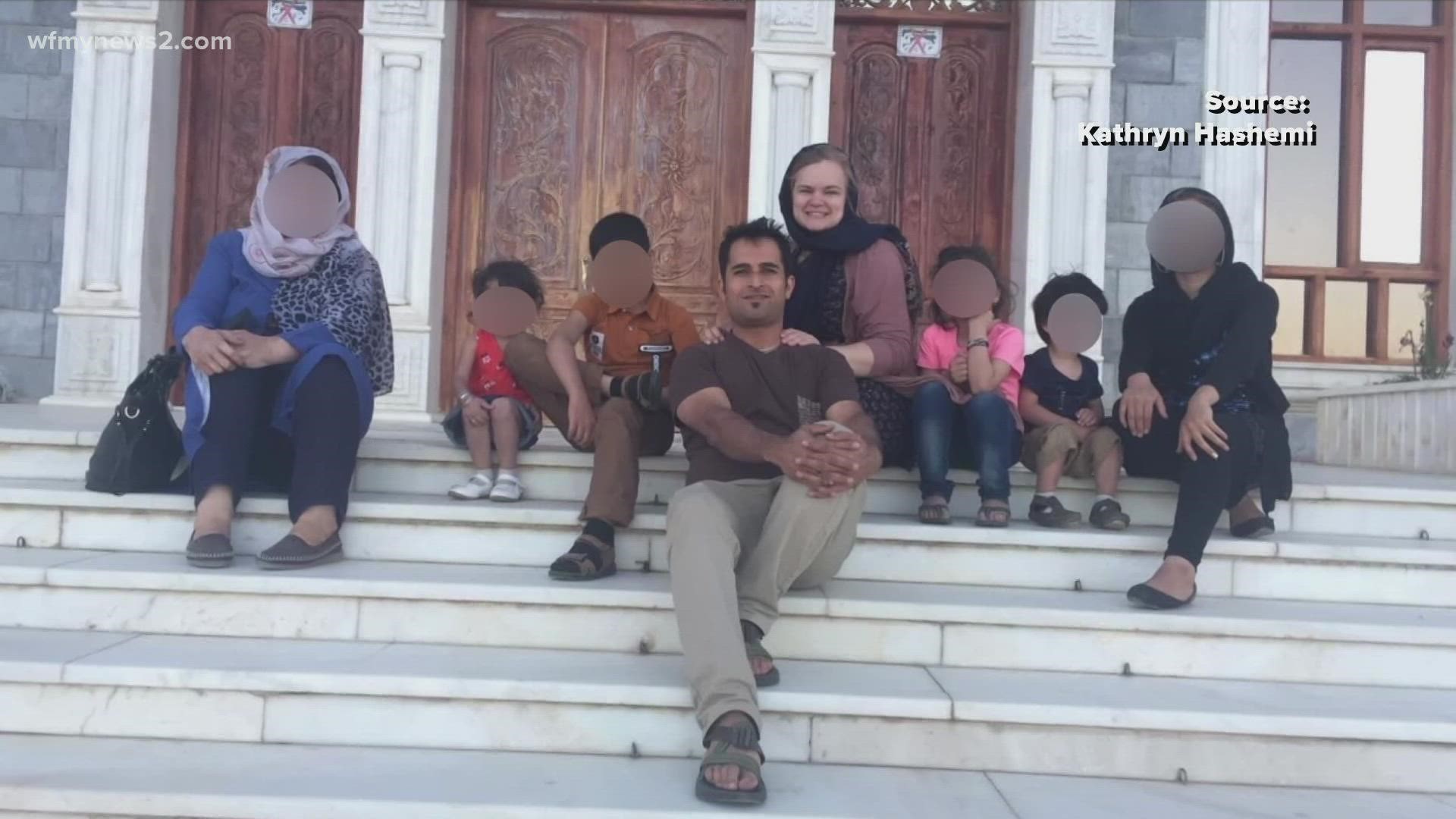 The family said they need to evacuate 22 people from Afghanistan. They've been in touch with North Carolina lawmakers.