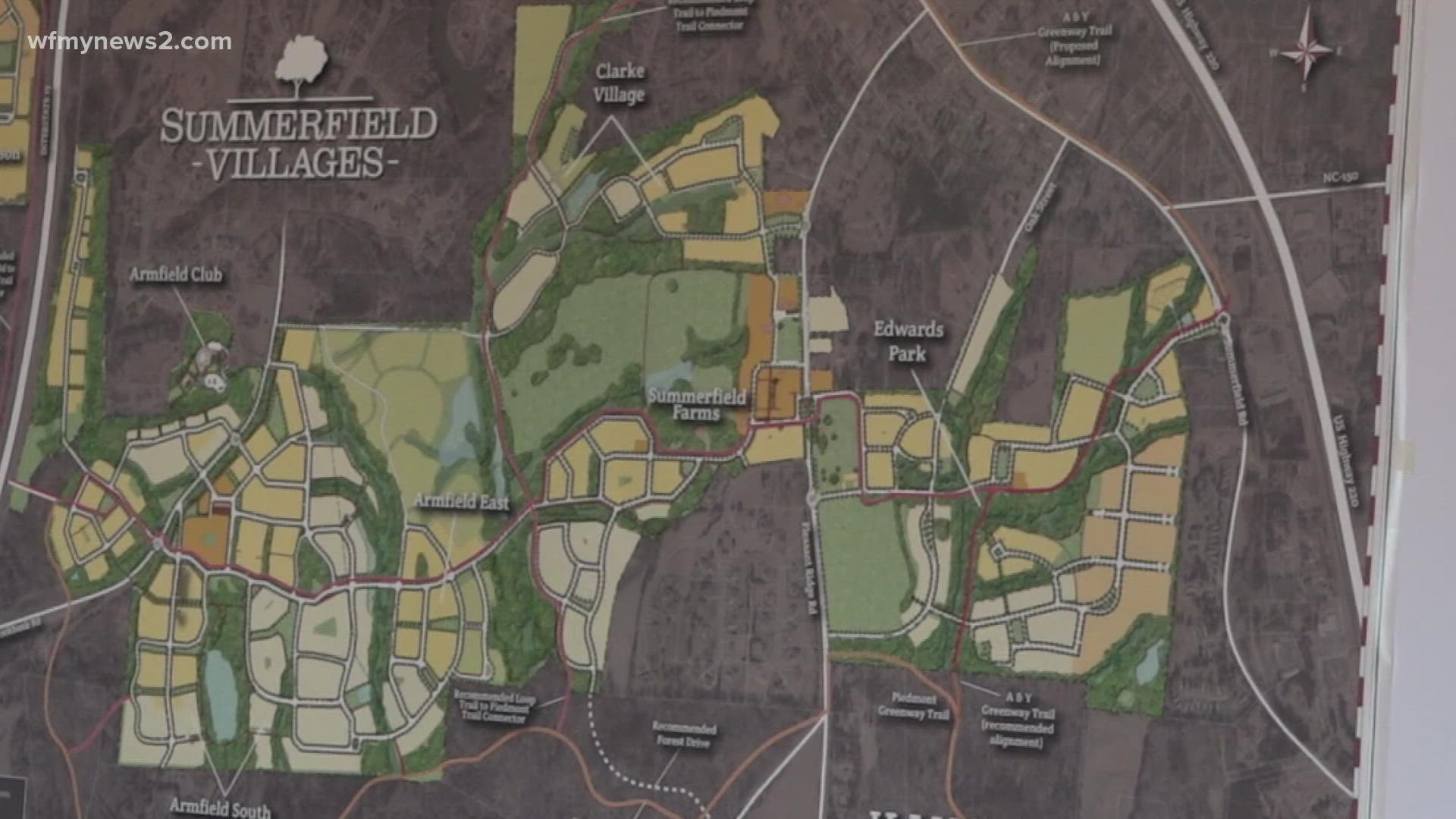 We are learning more about a plan to develop almost a thousand acres in Summerfield.