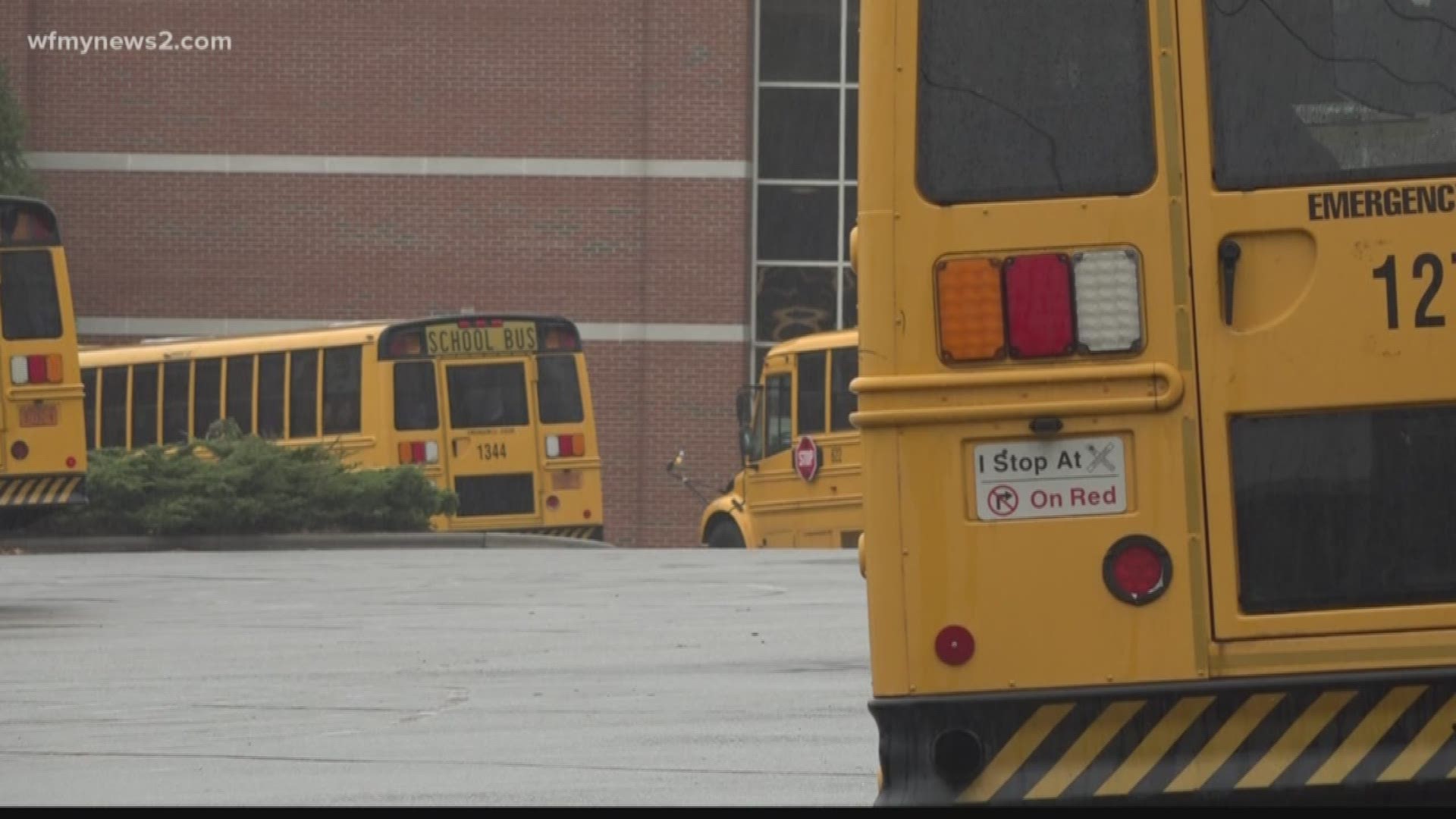 Organizers say all 550 Guilford County Schools bus drivers are overworked, and underpaid.