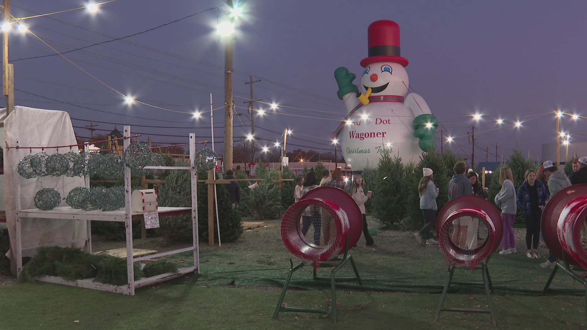 The change didn't stop community members from getting their annual Christmas tree.