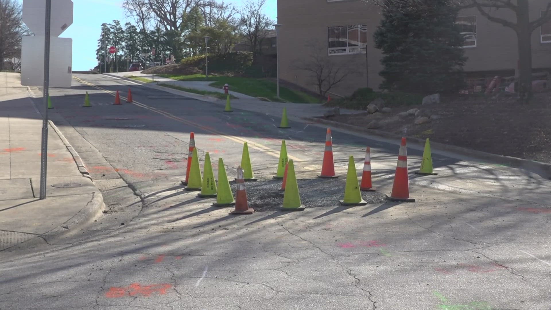 Use caution driving around UNCG's campus near Kenilworth Street