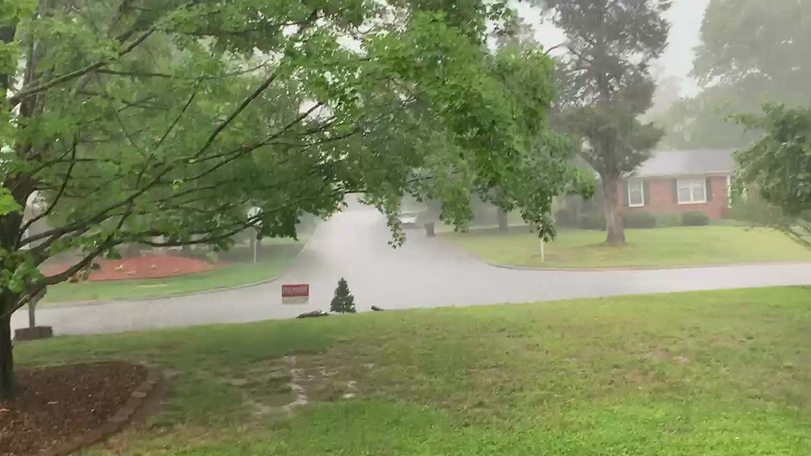 Heavy rain in Greensboro