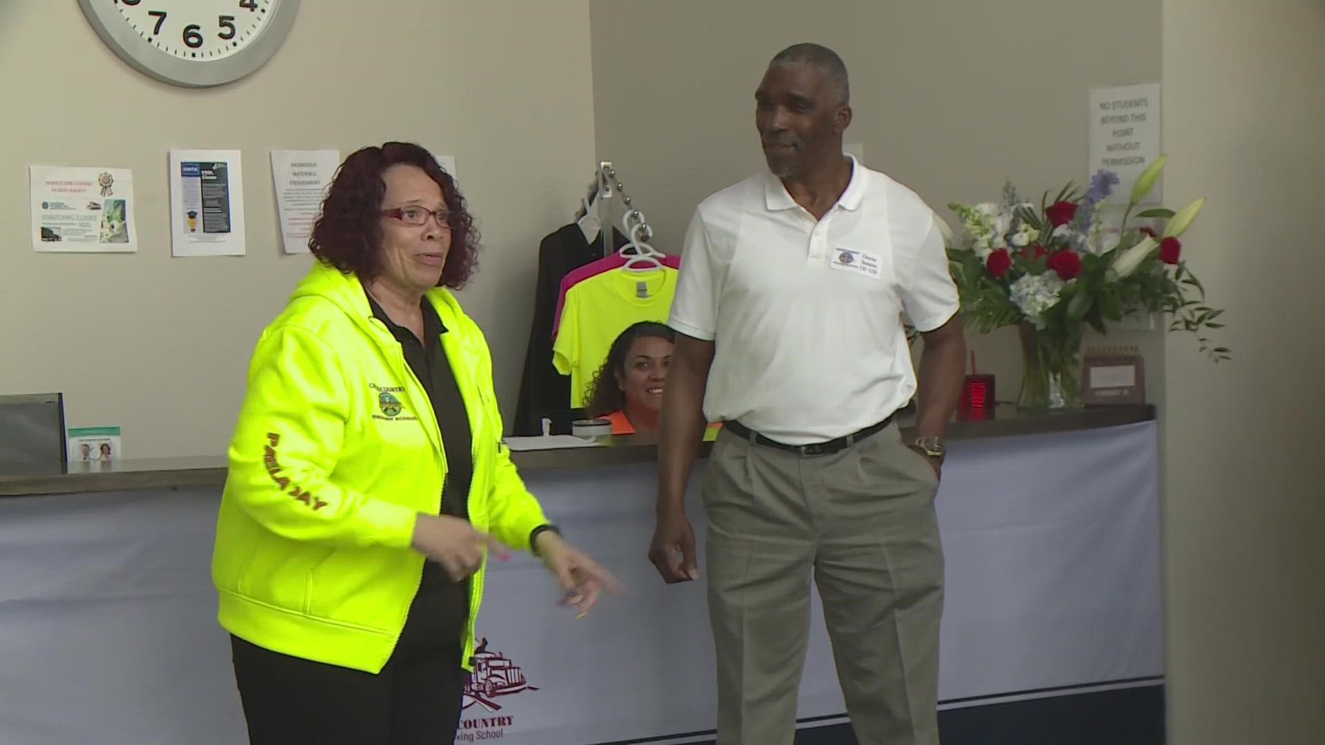 Pamela Day-Baldwin is the first black woman to open a truck driving school in Burlington.